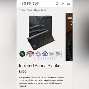HigherDose Infrared Sauna Blanket - Black